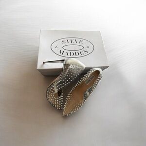 Steve Madden Metallic Studded Heels